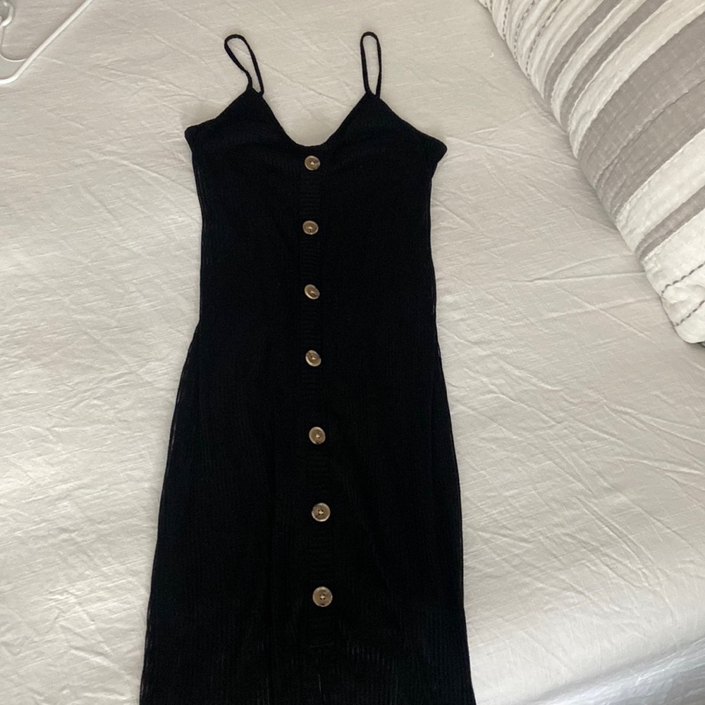 Express button down midi dress